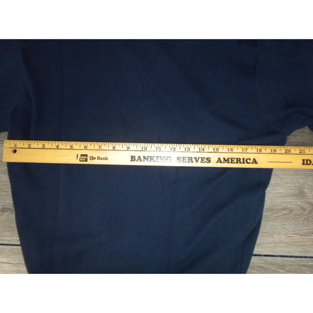 Vintage Diet Pepsi Sweater M Blue Knit V Neck Pullover Long Sleeve Vantage USA - Picture 7 of 9